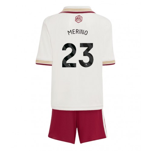 Arsenal Mikel Merino #23 Replika babykläder Tredjeställ Barn 2025-26 Kortärmad (+ korta byxor)